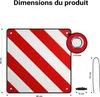 Wiltec Réflecteur de signalisation 2 en 1 – 50 x 50 cm – Voir les images du produit 3