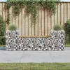 vidaXL Gabiónová záhradná lavička 183x41x60,5 cm Náhľad obrázku produktu 2