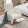 OKWISH Fauteuil à Bascule Relax en Tissu Polaire Teddy Voir les images du produit 1