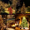A collage of four Christmas-themed scenes, featuring outdoor and indoor decorations with lights and trees. Náhľad obrázku produktu