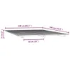 vidaXL Lit en bois massif blanc 140x190 cm pin Voir les images du produit 9