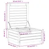 Design Gartenhocker 62x63,5x32 cm Massivholz Douglasie, Produktbild-Vorschau 10