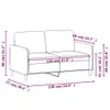 CLORIS 2-Sitzer-Sofa Creme 120 cm Stoff, 21,8 kg Produktbild-Vorschau 9