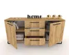 Kommode mit Schubladen Fernsehschrank HANA 3S Golden Craft Produktbild-Vorschau 2