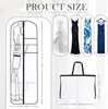 This is a collage of product images and diagrams related to garment storage. Produktbild-Vorschau
