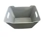 A gray and white storage box with handles, shown from a slightly elevated front-left angle against a white background. Produktbild-Vorschau