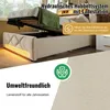 Letto imbottito matrimoniale 140 x 200, testata contenitore Anteprima dell’immagine prodotto 5