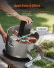 VEVOR Erntemaschine, 2-in-1, manuell und elektrisch, 370 mm Produktbild-Vorschau 3