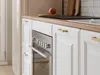Küchenmöbel-Set - Mit Arbeitsplatte 200 cm - Weiß und Natur Produktbild-Vorschau 6