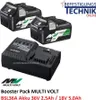 Hikoki Hitachi Booster Pack Multi Volt UC18YSL3WEZ 2 Akkus Produktbild-Vorschau 1