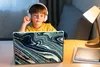 MuchoWow® Laptop Aufkleber Sticker Cover Marmor - Gold - Produktbild-Vorschau 3