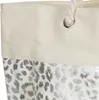 styleBREAKER Große Strandtasche mit Metallic Leo Print | Produktbild-Vorschau 4