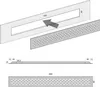 4 x  sossai Aluminium Lüftungsgitter 80 x 6cm in Weiß Produktbild-Vorschau 3