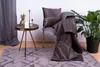 Dekokissen & Decke Picco 100 2er-Set Grau / Braun Produktbild-Vorschau 4