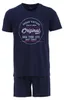 Pyjama Set Kurz - Vintage, Farbe:navy, Größe:XL Produktbild-Vorschau 1