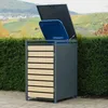 Zelsius Mülltonnenbox für eine Mülltonne | Anthrazit RAL Produktbild-Vorschau 2