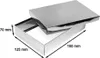 Pudełko Laminowane Ozdobne Na Prezent 160x125x70mm Srebrne Podgląd zdjęcia produktu 1