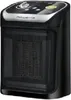 A black Rowenta electric heater is shown against a white background. Voir les images du produit