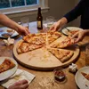 Dřevěné prkénko na pizzu do kuchyně | průměr 45 cm | bukové Náhled obrázku produktu 8