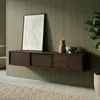 Lowboard SIMONA 175 cm hängend aus Massivholz, Nussbaum Produktbild-Vorschau 2