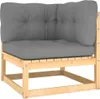 vidaXL 4-tlg. Garten-Lounge-Set mit Kissen Kiefer Produktbild-Vorschau 4
