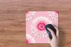 MuchoWow® Mauspad Mousepad Mädchen - Blume - Rosa - Muster Produktbild-Vorschau 4