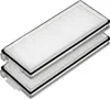 Two white filters stacked on top of each other, with black rubber seals around the edges. Produktbild-Vorschau