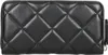 A black quilted wallet with a zipper closure. Produktbild-Vorschau