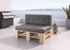 Lermowood Palettenmöbel Mp Bank 100 x 60 x 40 cm Natur | Produktbild-Vorschau 2