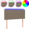 vidaXL LED Kopfteil Taupe 100x5x78/88 cm Stoff Produktbild-Vorschau 1
