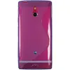 PhoneNatic Case kompatibel mit Sony Xperia P - lila Silikon Produktbild-Vorschau 3