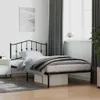 vidaXL Struttura letto con testiera in metallo nero 107x203 Anteprima dell’immagine prodotto 2