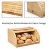 Brotkasten Holz Natur Groß 38x28x18 cm – Traditioneller Produktbild-Vorschau 6