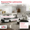 Grafner® Kochplatte doppelt 2000 Watt mit klappbaren Produktbild-Vorschau 7