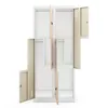 An empty metal locker with multiple compartments and doors. Anteprima dell’immagine prodotto