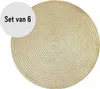 Krumble Tischset - 6er Set - Tischsets - Untersetzer - Rund Produktbild-Vorschau 1
