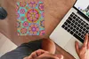 MuchoWow® Mauspad Mousepad Design - Flower Power - Farben Produktbild-Vorschau 4