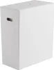 A white laundry basket is shown against a white background. Voir les images du produit