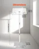 A white acrylic podium stand with dimensions labeled. Náhľad obrázku produktu