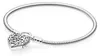 Pandora 597602 Armband Smooth Silver Padlock Regal Heart Produktbild-Vorschau 1