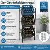 Bituxx 3er Getränkekistenregal Kistenregal Kistenständer Produktbild-Vorschau 2