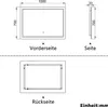 AICA LED Badspiegel 100x70cm Palmer-Serie 3 Lichtfarbe Produktbild-Vorschau 9
