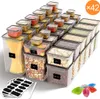 7MAGIC 42 Stück Vorratsdosen Set, BPA-frei, Plastik Produktbild-Vorschau 1