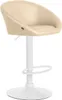 Barhocker Davie Kunstleder weiß creme Produktbild-Vorschau 1