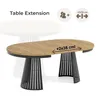 Table à manger ronde et extensible CAVO avec piètement en Voir les images du produit 4