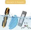 Various cleaning accessories for a robot vacuum cleaner are shown partially submerged in water. Anteprima dell’immagine prodotto