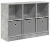 Komoda vidaXL, barva šedá beton, 88,5 x 27,5 x 63,5 cm Náhled obrázku produktu 2