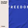 Camiseta azul, talla XL, con el texto "Freedom Charlie Kirk Vista previa de la imagen del producto 4