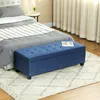 HOMCOM Banc de rangement 94,5L banquette bout de lit coffre Voir les images du produit 2