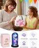 Ewige Rose in Glas mit LED-Beleuchtung, Romantiches Produktbild-Vorschau 5